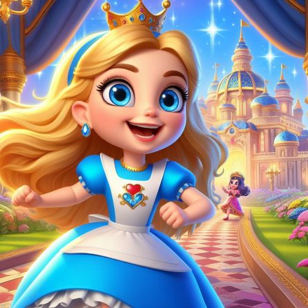 Alice running away