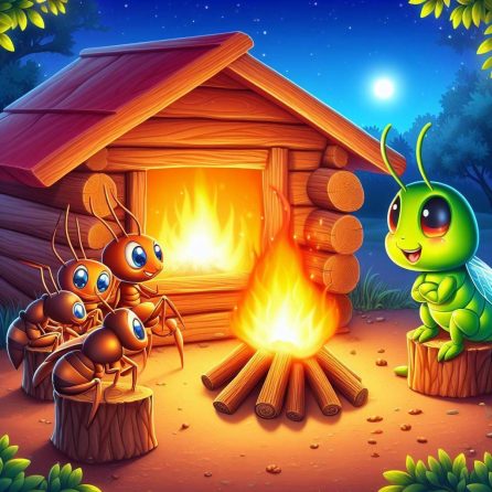 ants helped grasshopper