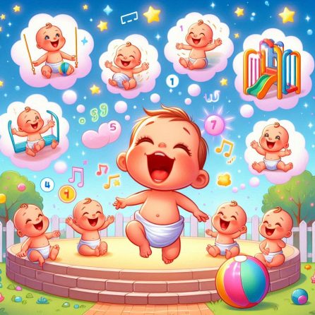 baby number 7 dreams of a bouncy ball