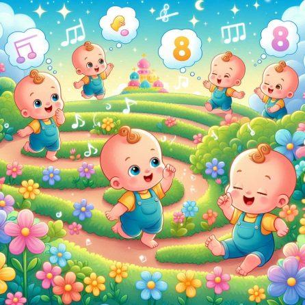 baby number 8 dreams of a colorful maze