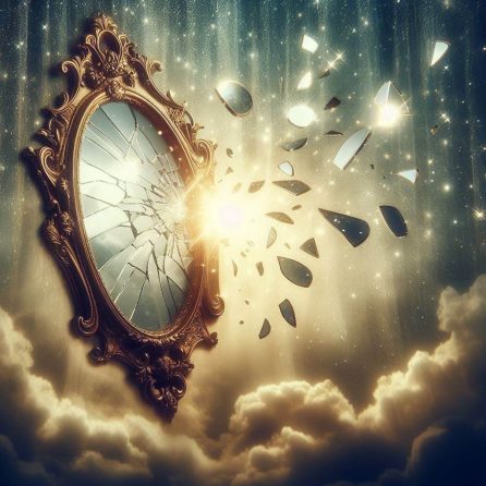 broken mirror in the snow queen story for kids