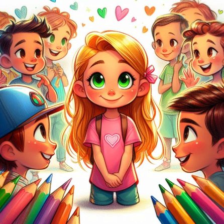 Lily plays with all her classmates