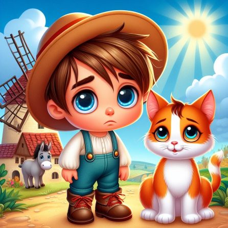 miller boy and the cat