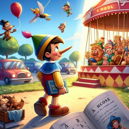 Pinocchio at the circus