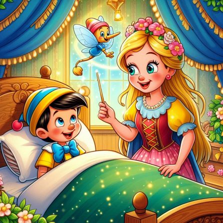 Pinocchio becomes a real boy