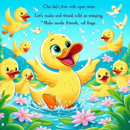 Quacker and the flock of ducks