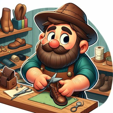 sad shoemaker in the elves and the shoemaker story for kids
