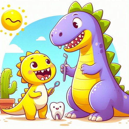 Sunny's mom helping him