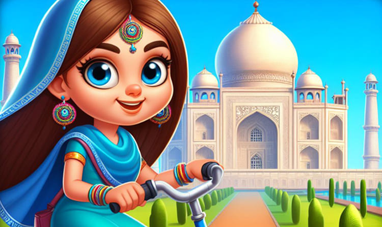 Sunshine and Reeva in India