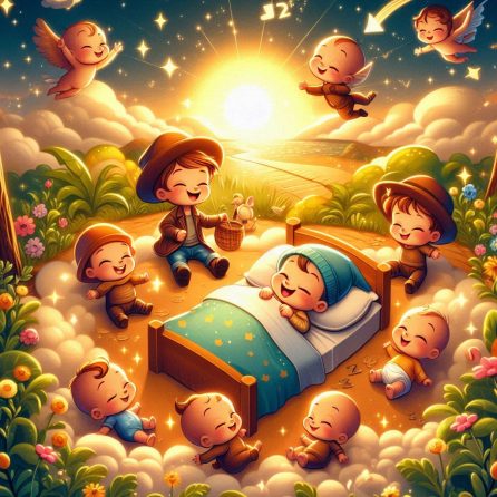 ten little babies, all fast asleep