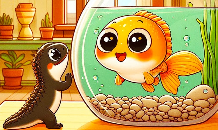 The Little Fish and Her New Friend