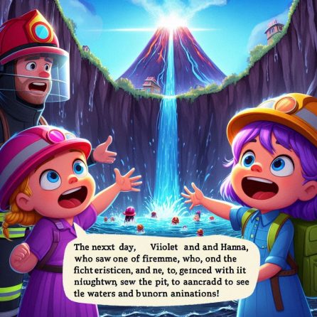 Violet shows the pit to fireman