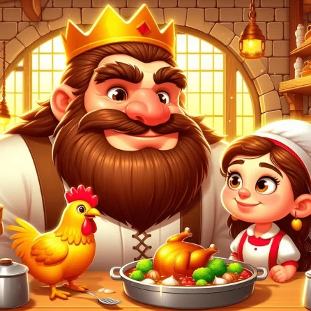giant and his wife in Jack and the beanstalk story for kids